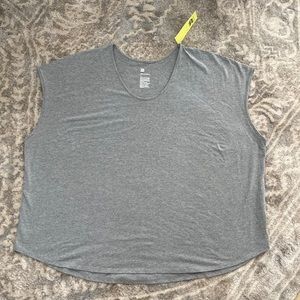All in Motion Womens Plus 4X Active Top‎ gray